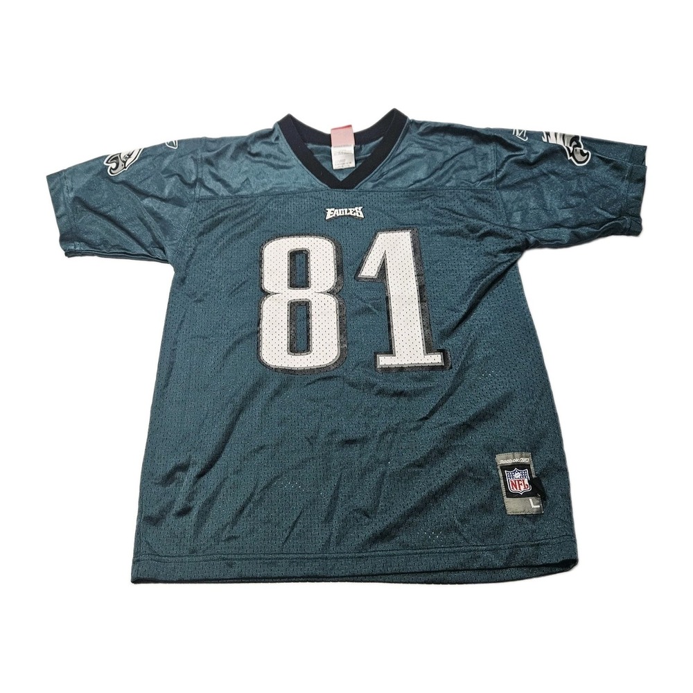 Vintage Philadelphia Eagles Jersey #81 Terrell Owens Reebok On Field YOUTH Large